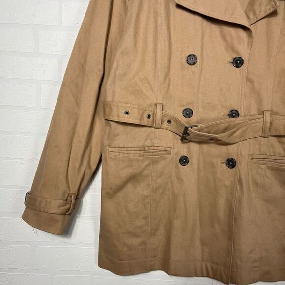 Gap Womens Trench Coat Size XL Tan belt - Picture 5 of 16